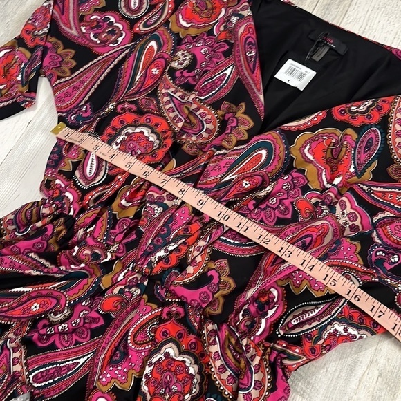 Trina Turk Birch Paisley Print Stretch Jersey Mini Dress Size L NWT - Picture 8 of 10